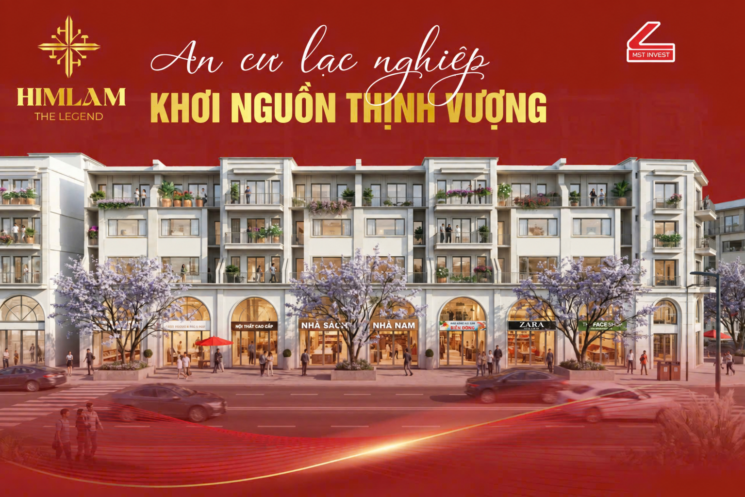 Phối cảnh tuyến phố thương mại